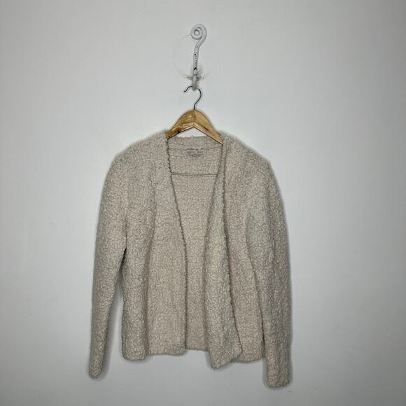 BAREFOOT DREAMS Boucle Cardi in Almond BDWNV1105 cozy open front women's XS - Picture 2 of 6